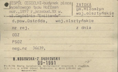budynek pieca wypałowego typu Hoffman - zespół cegielni, skan 1