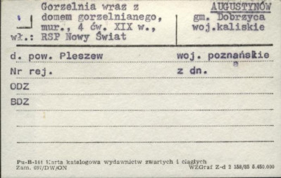 gorzelnia wraz z domem gorzelnianego, skan 1