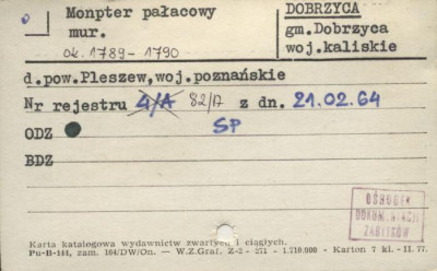 monpter pałacowy, skan 1