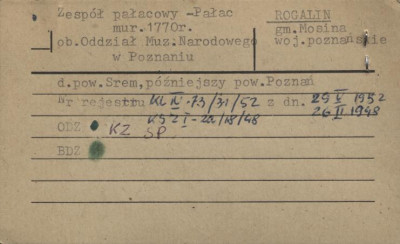 pałac, ob. Muzeum Narod. w Poznaniu, skan 2