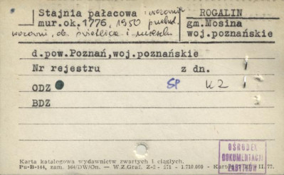 stajnia pałacowa i wozownia, ob. świetlica i mieszkania, skan 2
