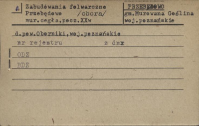 zabudowania folwarczne - obora, skan 1