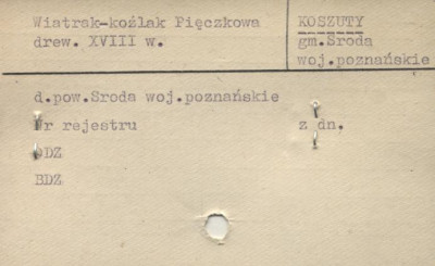 wiatrak - koźlak Pięczowa, skan 1