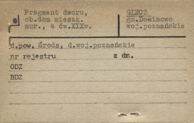 fragment dworu, ob. dom mieszkalny, skan 1