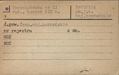 organistówka, skan 1
