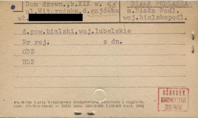 dom, d. gajówka, skan 1