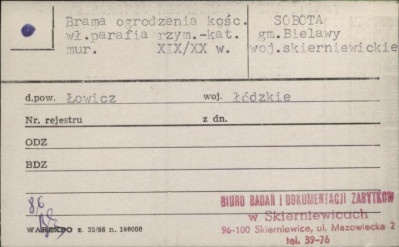 brama - zespół kościoła, skan 1