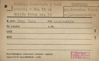 chałupa z zabudową gospodarczą, skan 1