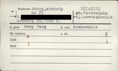 budynek obory, stodoły, skan 1