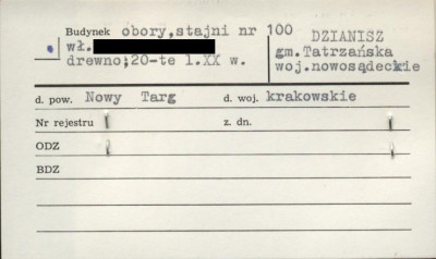 budynek obory, stajni, skan 1