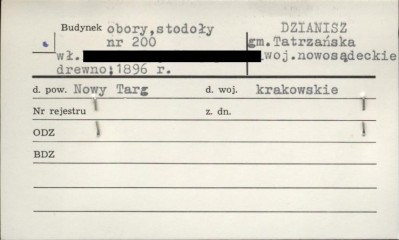 budynek obory, stodoły, skan 1