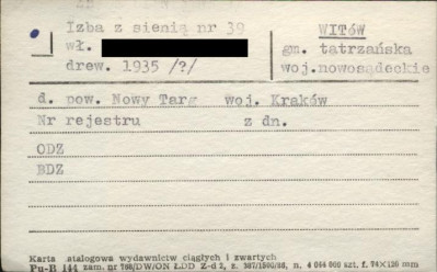 izba z sienią, skan 1