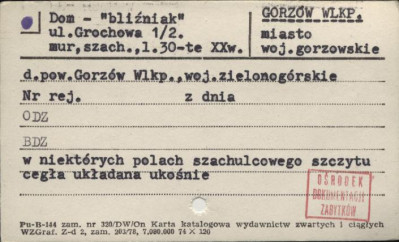 dom - bliźniak, skan 1