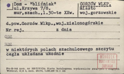 dom - bliźniak, skan 1