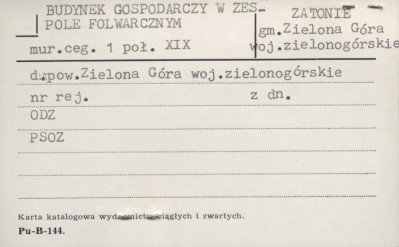 budynek gospodarczy w zespole folwarcznym, skan 1