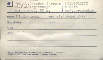 dom, ob. Ośrodek Zdrowia, skan 1