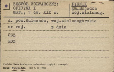 zespół folwarczny: oficyna I, skan 1