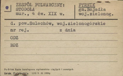 zespół folwarczny: stodoła, skan 1