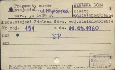 fragmenty murów miejskich, skan 1