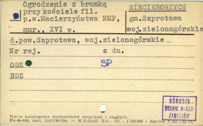 ogrodzenie z bramką, skan 1