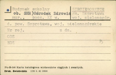 budynek szkolny, ob. ośrodek zdrowia, skan 1