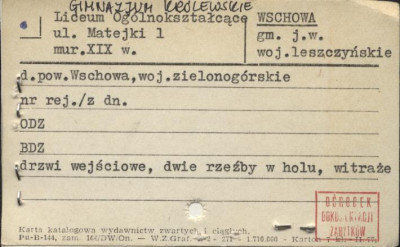 liceum ogólnokształcące gimnazjum królewskie, skan 1