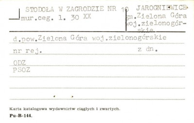 stodoła w zagrodzie, skan 1