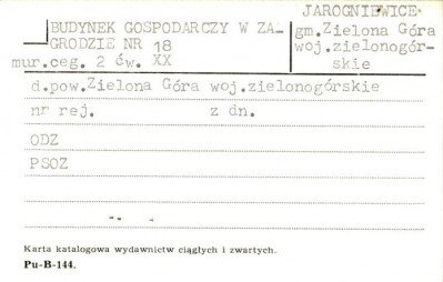 budynek gospodarczy w zagrodzie, skan 1