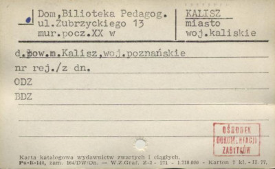 dom, Biblioteka Pedagog., skan 1