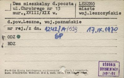dom mieszkalny, d. poczta, skan 1