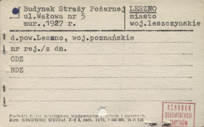 budynek straży pożarnej, skan 1