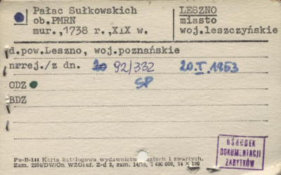 pałac sułkowskich, ob. PMRN, skan 1