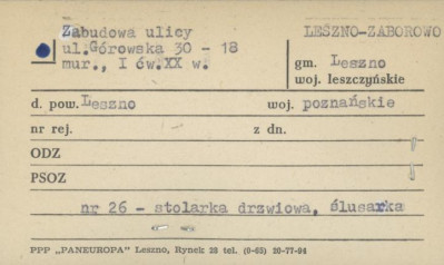 zabudowa ulicy, skan 1
