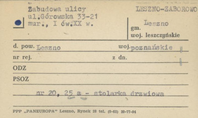 zabudowa ulicy, skan 1
