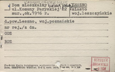 dom mieszkalny, kasyno oficerskie, skan 1