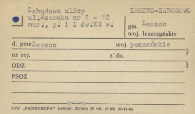 zabudowa ulicy, skan 1