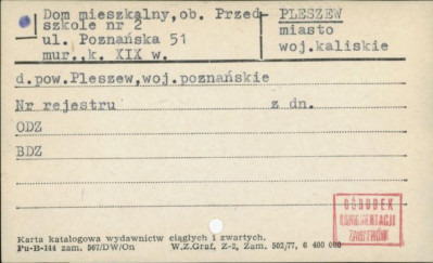 dom mieszkalny, ob. Przedszkole nr 2, skan 1
