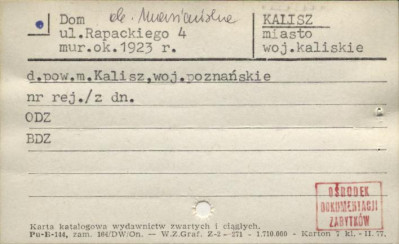 dom, ob. Mariańskie, skan 1