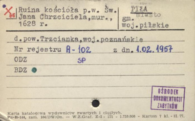 ruina kościoła pw. św. Jana Chrzciciela, skan 1