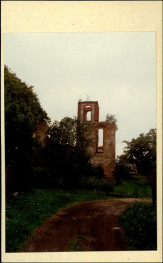 wieża koś. ewangelickiego (ruina), skan 2