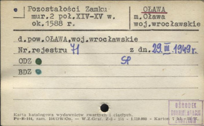 pozostałości zamku, skan 1