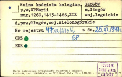 ruina kościoła kolegiac. pw. NMP, skan 1