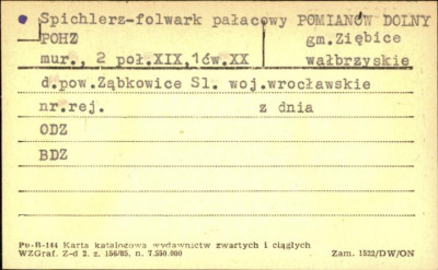 spichlerz - folwark pałacowy POHZ, skan 1