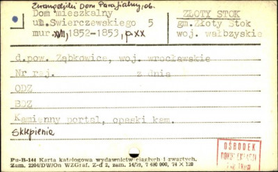 ewangelicki dom parafialny, ob. dom mieszkalny, skan 1