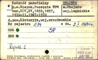 kościół par. pw. Niepokalanego Poczęcia Najświętszej Maryi Panny, skan 1