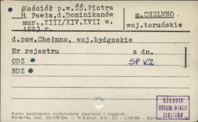 kościół Dominikanów, ob. kościół pw. śś. Piotra i Pawła, skan 1