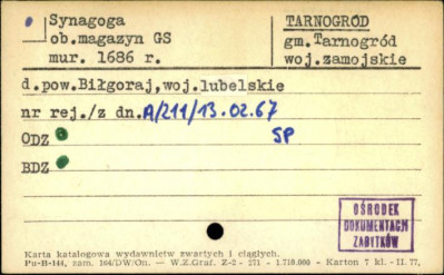synagoga, ob. magazyn GS, skan 1