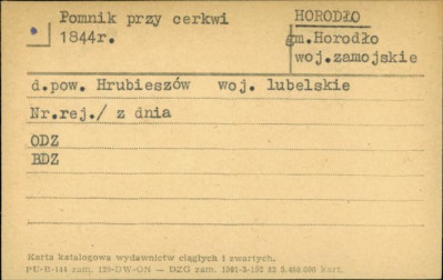 pomnik przy cerkwi, skan 1
