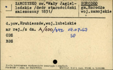 zamczysko zw. Wały Jagiellońskie, skan 1