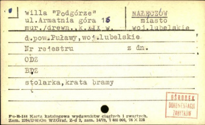 willa Podgóze, skan 1